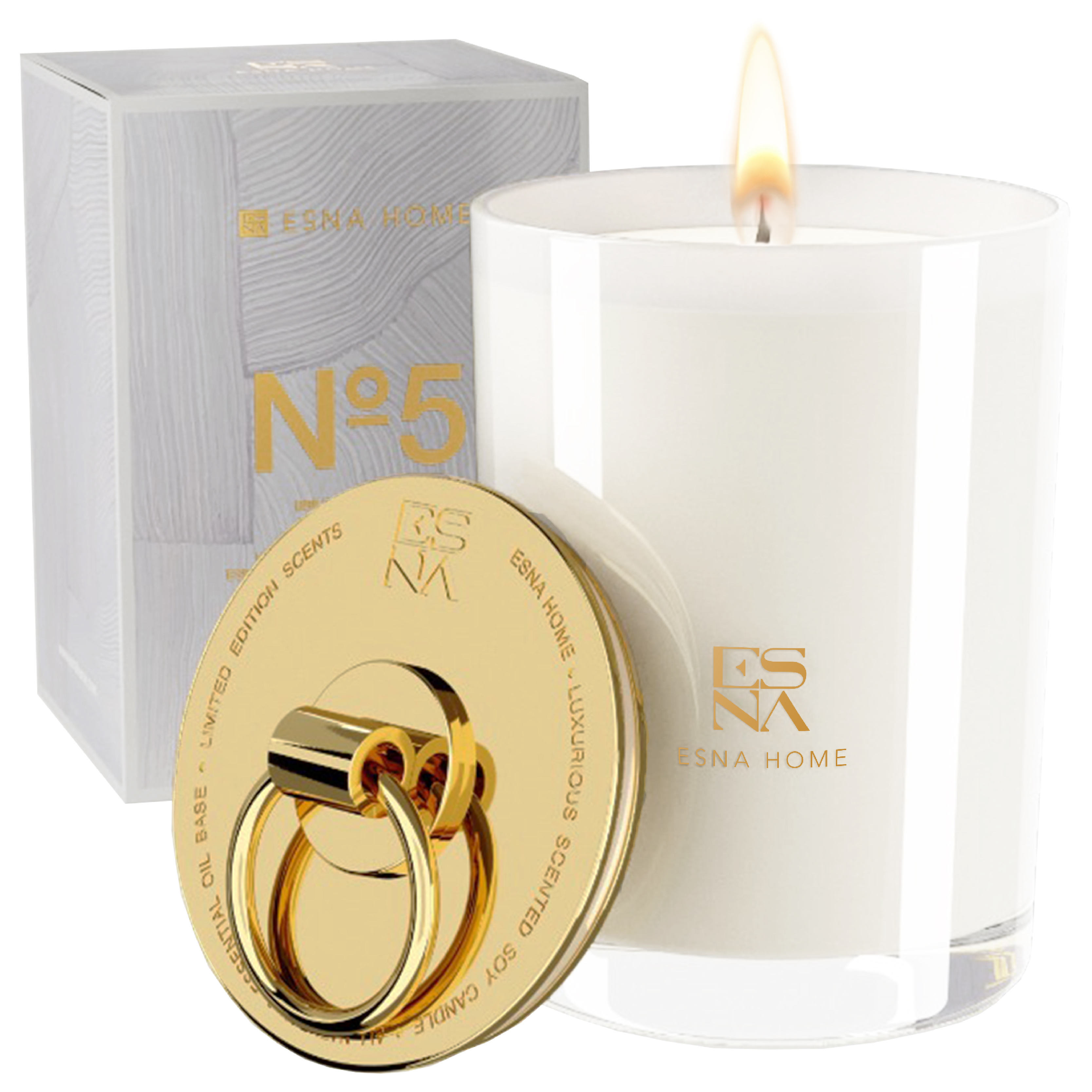ESNABOX-Esna Home香氛蜡烛<br />(No 5 白茶)